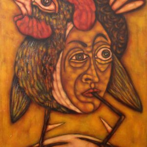 Cabeza con Gallo