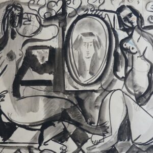 Mujer frente al espejo